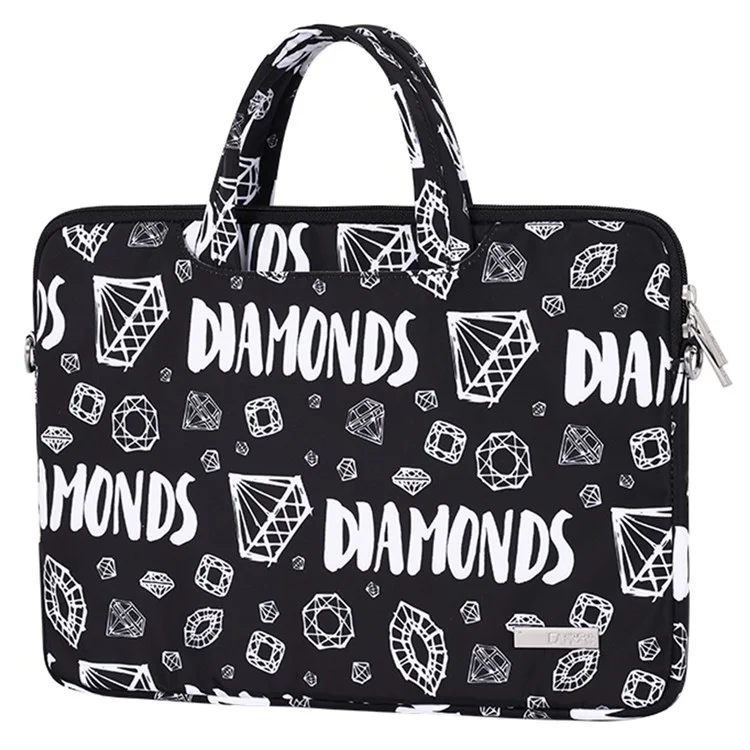 CANVASARTISAN H15-A01 15-inch Lightweight Diamond Pattern Laptop Carrying Bag Storage Sleeve with Shoulder Strap