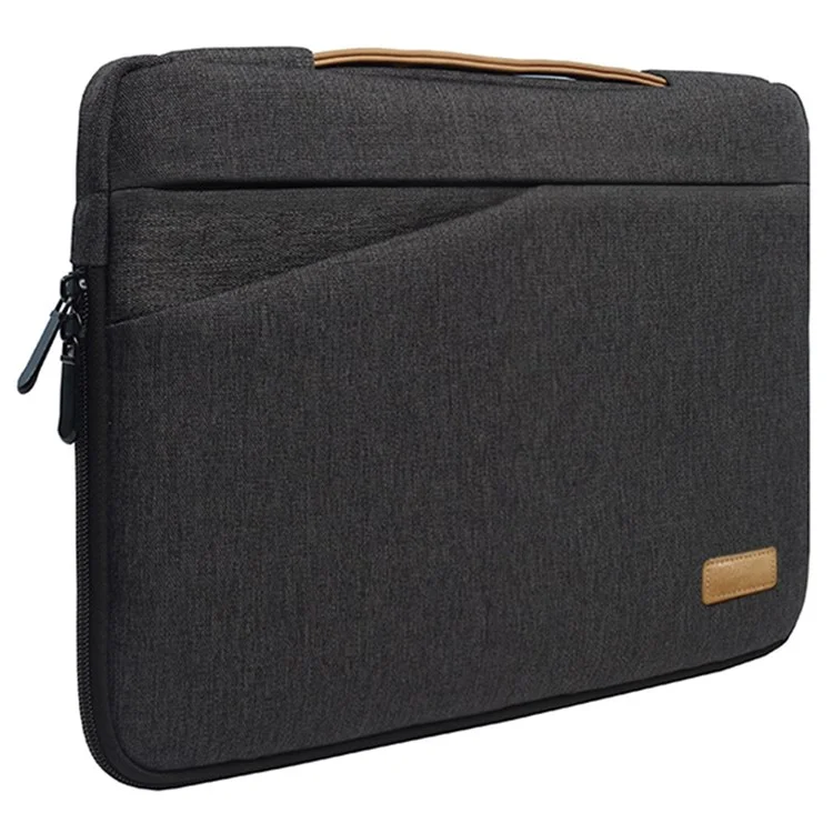 MA031 15-15.6 Pulgadas Simple Gran Notorbook Computadora Diseño Portátil Portable Mango Strap Bag De La Computadora Portátil - Gris Oscuro