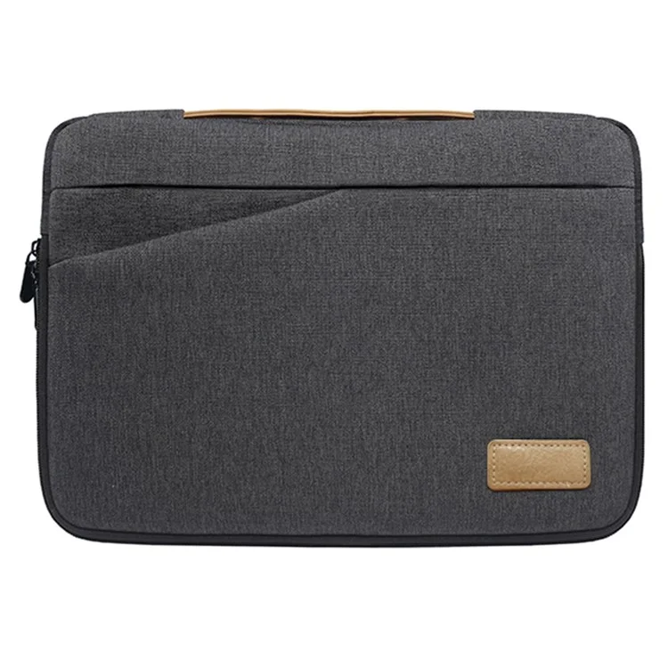 MA031 15-15.6 Pulgadas Simple Gran Notorbook Computadora Diseño Portátil Portable Mango Strap Bag De La Computadora Portátil - Gris Oscuro