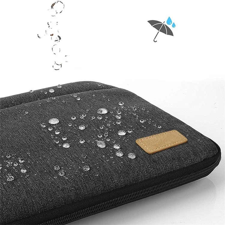 MA031 15-15.6 Pulgadas Simple Gran Notorbook Computadora Diseño Portátil Portable Mango Strap Bag De La Computadora Portátil - Gris Oscuro
