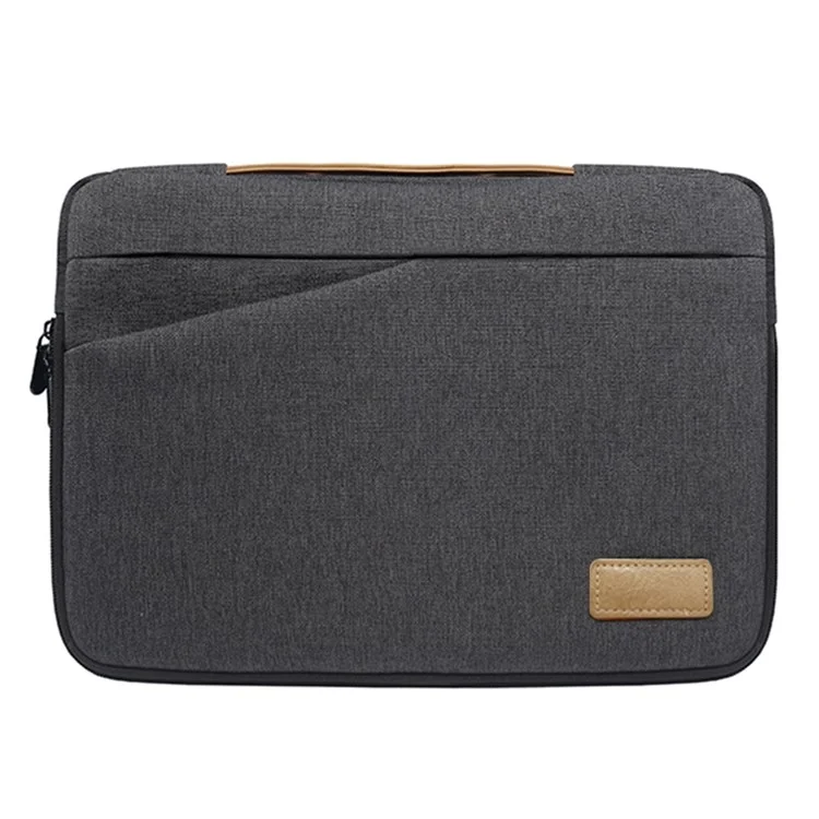 MA031 13.3-14 Pulgadas Anti-Scratch Notebook Computer Manga Bag Laptop Bag Bags De Estilo De Negocio Con Correa De Mango - Gris Oscuro