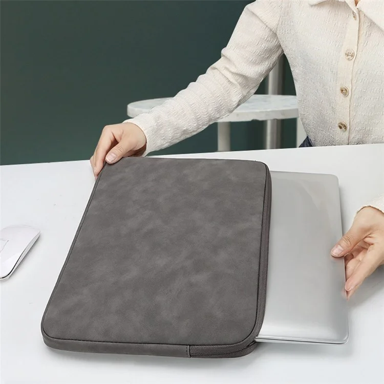 ND12 13.3 Inch Waterproof Laptop Sleeve Anti-dust Notebook Computer Protective Bag - Dark Grey