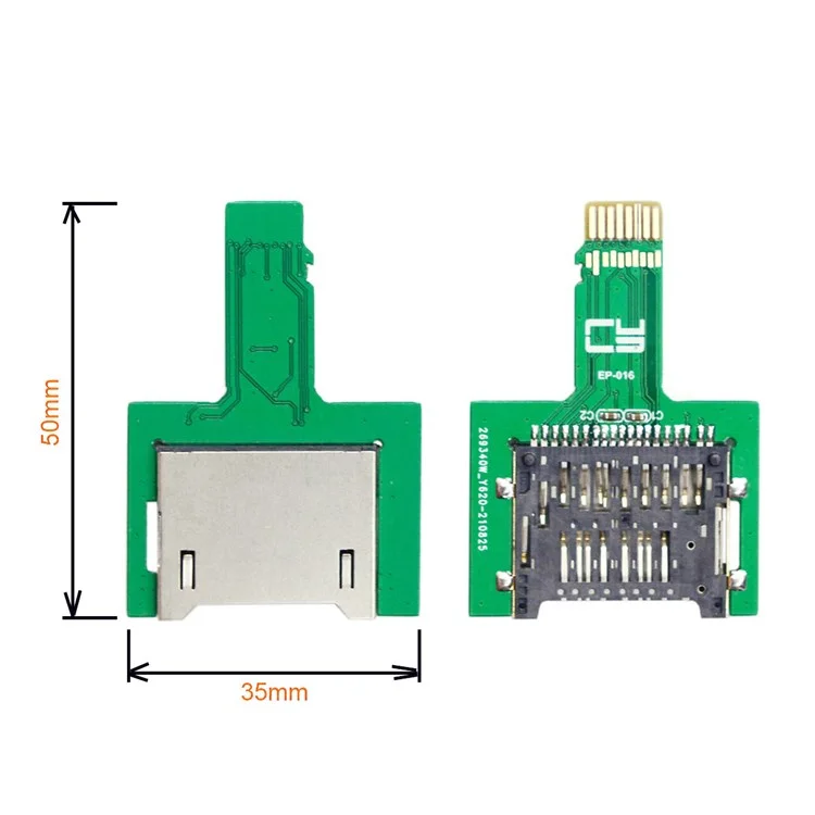 EP-016 Adaptador Extensor PCBA de Hembra a Macho TF para SD/SDHC/SDXC UHS-III Connector para GPS, ROCK Pi 4 Raspberry Pi SCM Placa de Desarrollo