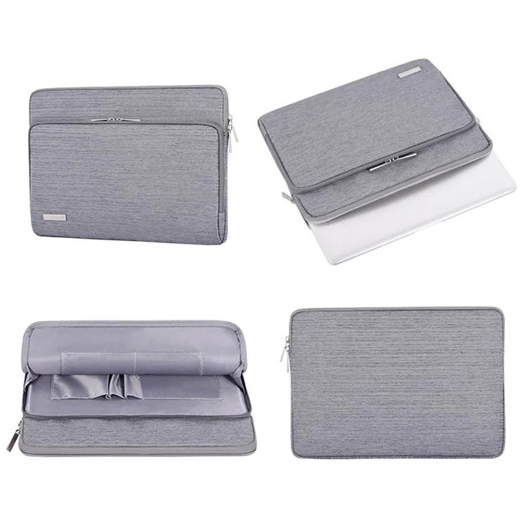 Canvasartisan L28-21 Estilo Comercial Notebook de Manga Protetora Portátil de Laptop de 13 Polegadas - Cinza Claro