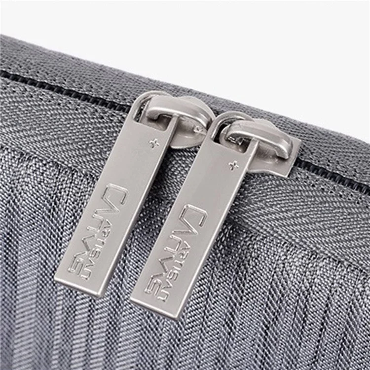 CANVASARTISAN L28-19 12-inch Laptop Protective Sleeve Business Style Notebook Carrying Bag (Horizontal Type) - Grey
