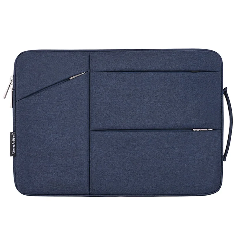 CANVASARTISAN L25-58 15-inch Laptop Protective Sleeve Notebook PC Handbag Carrying Bag - Navy Blue