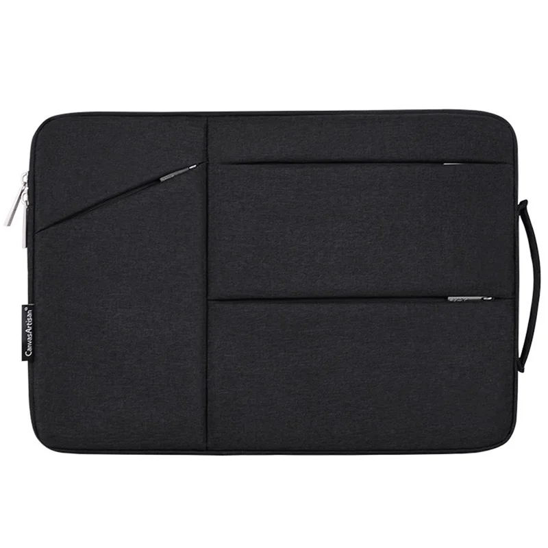 CANVASARTISAN L25-58 14-inch Laptop Bag Soft Liner Zipper Protective Sleeve Notebook Handbag Carrying Case - Black