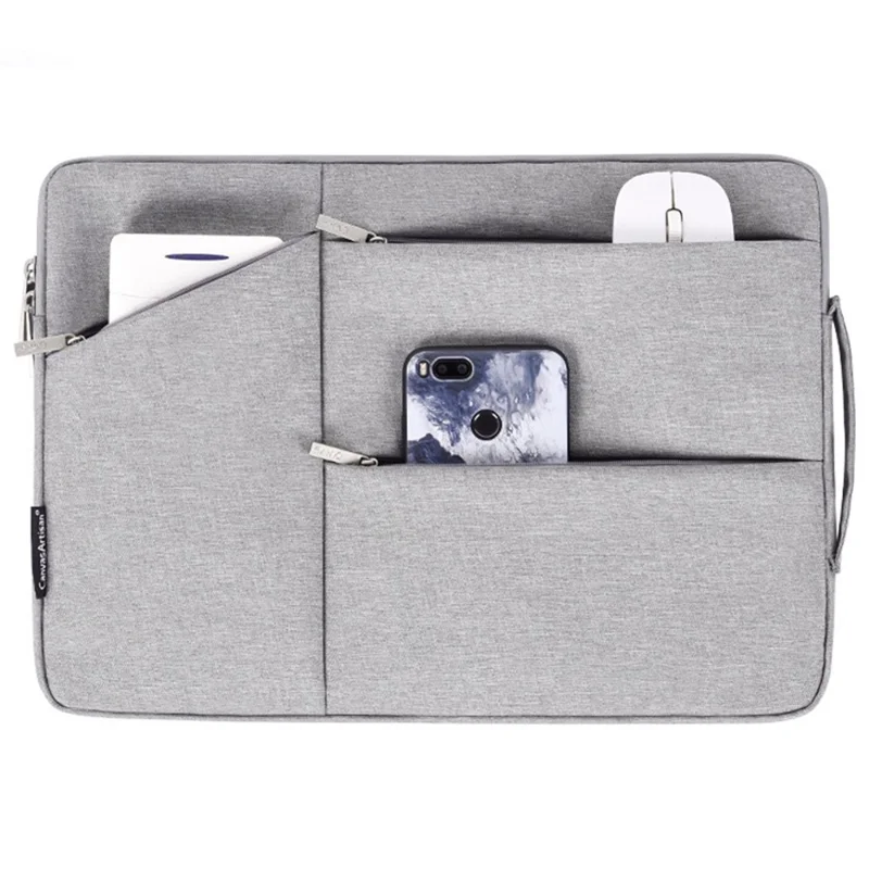 CANVASARTISAN L25-58 14-inch Laptop Bag Soft Liner Zipper Protective Sleeve Notebook Handbag Carrying Case - Black