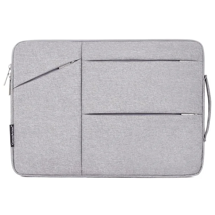 CANVASARTISAN L25-58 12-inch Laptop Protective Sleeve Business Style Notebook Carrying Bag - Light Grey