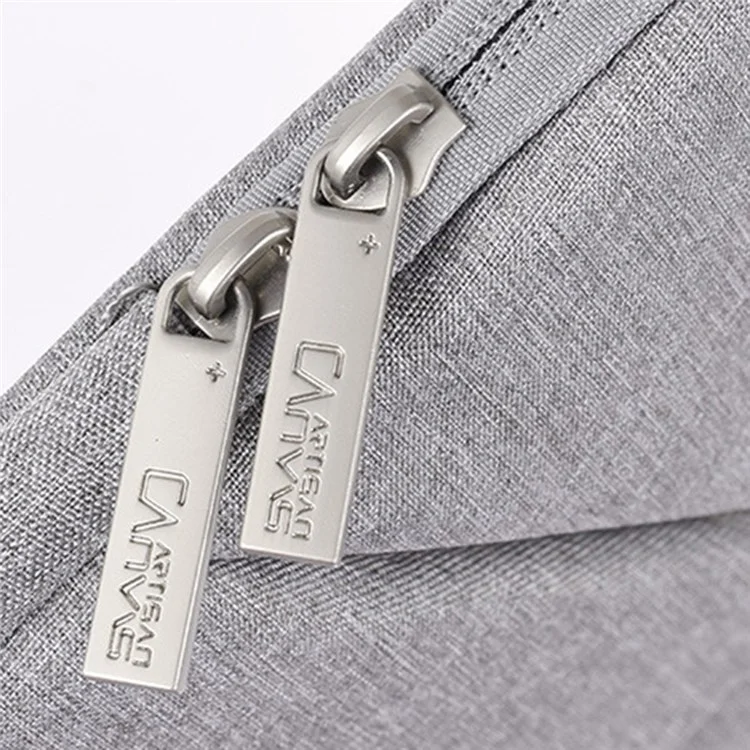 CANVASARTISAN L25-58 12-inch Laptop Protective Sleeve Business Style Notebook Carrying Bag - Light Grey