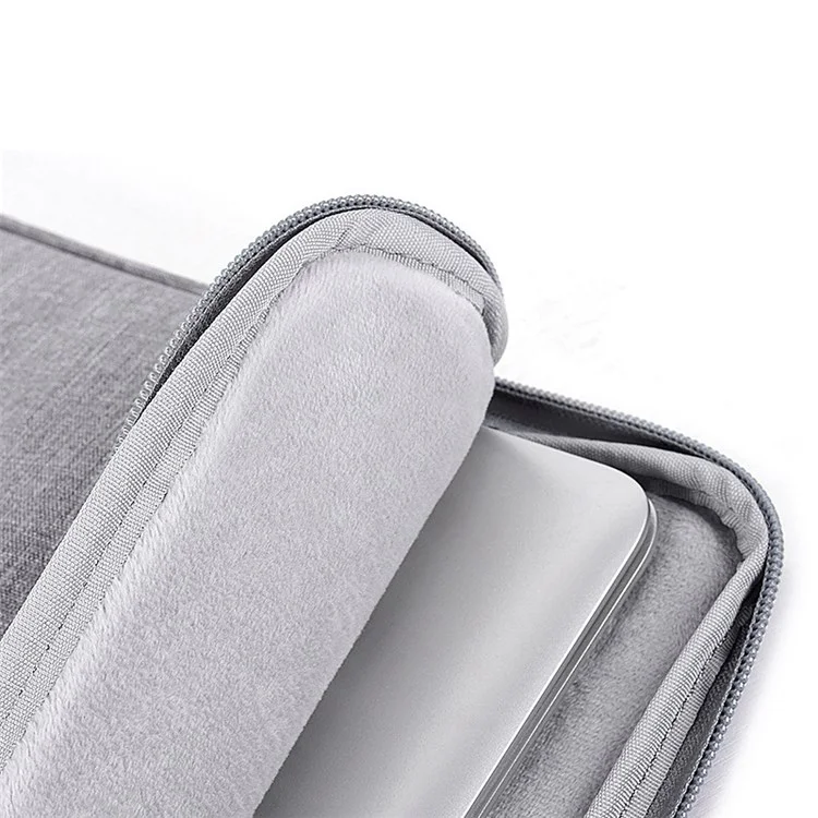 CANVASARTISAN L25-58 12-inch Laptop Protective Sleeve Business Style Notebook Carrying Bag - Light Grey