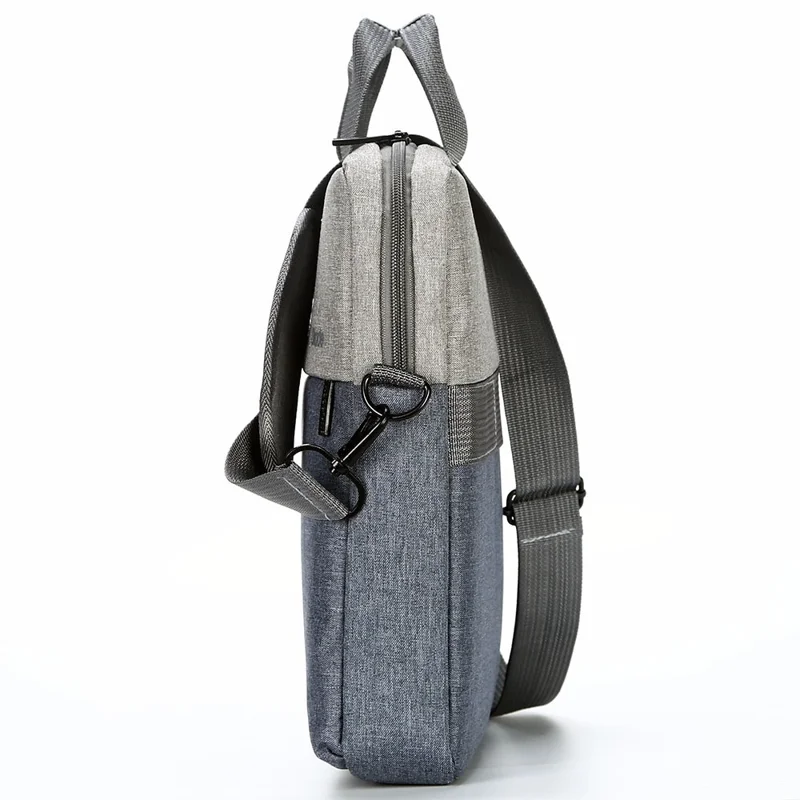 OKADE T52 15.6-inch Laptop Bag Shoulder Handbag Waterproof Notebook Pouch (With Shoulder Strap) - Light Grey