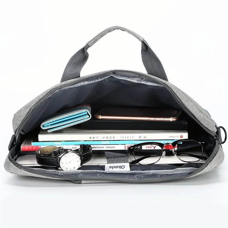 OKADE T52 Bolso Cruzado Portátil de 14 Pulgadas - Gris