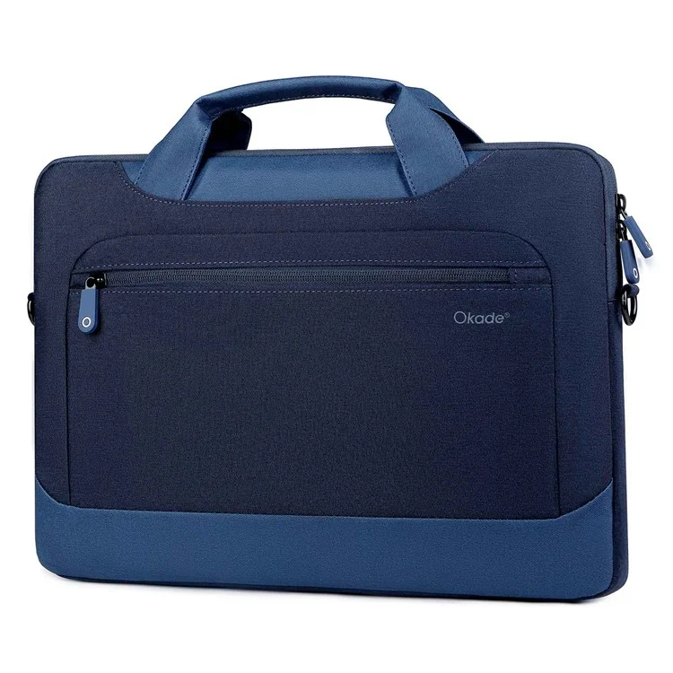 Okade T62 Bolso de Cuaderno Para 15.4-16 Pulgadas Laptop Shock-air Cushion Fining Bag Pouch de Almacenamiento (con Correa Para el Hombro) - Azul Oscuro