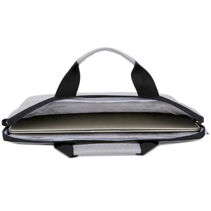 OKADE B022 15.6inch Notebook Soft Lining Protective Bag Anti-drop Laptop Handbag (with Shoulder Strap) - Black