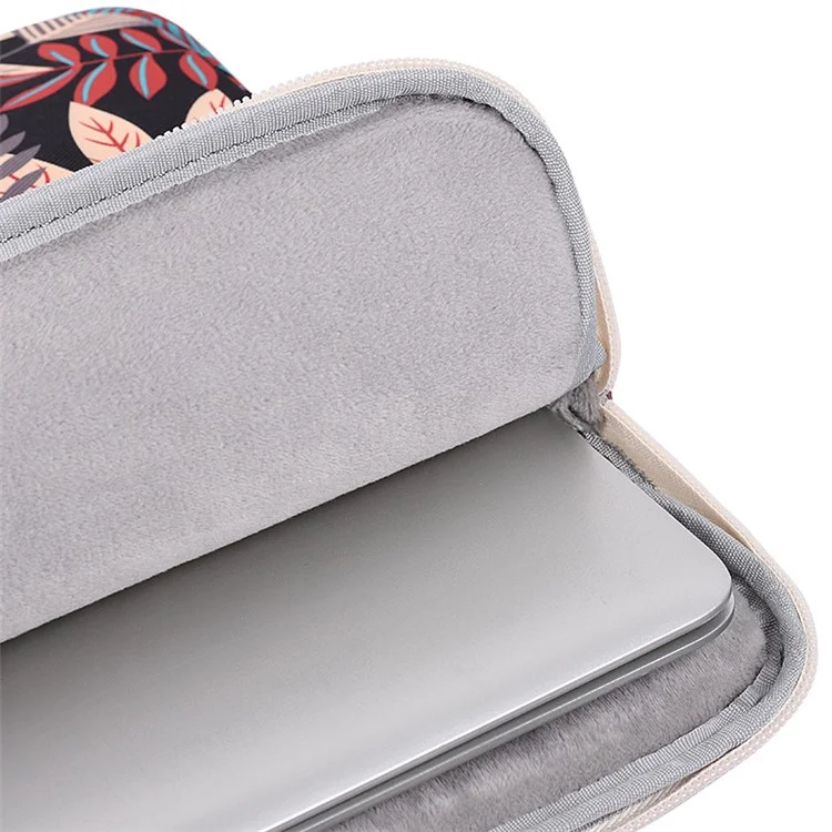 Canvasartisan 14-zoll-notebook-schutzhülle Bunte Blätter Druck Laptop Tragbarer Reißverschlussbeutel - H30-02