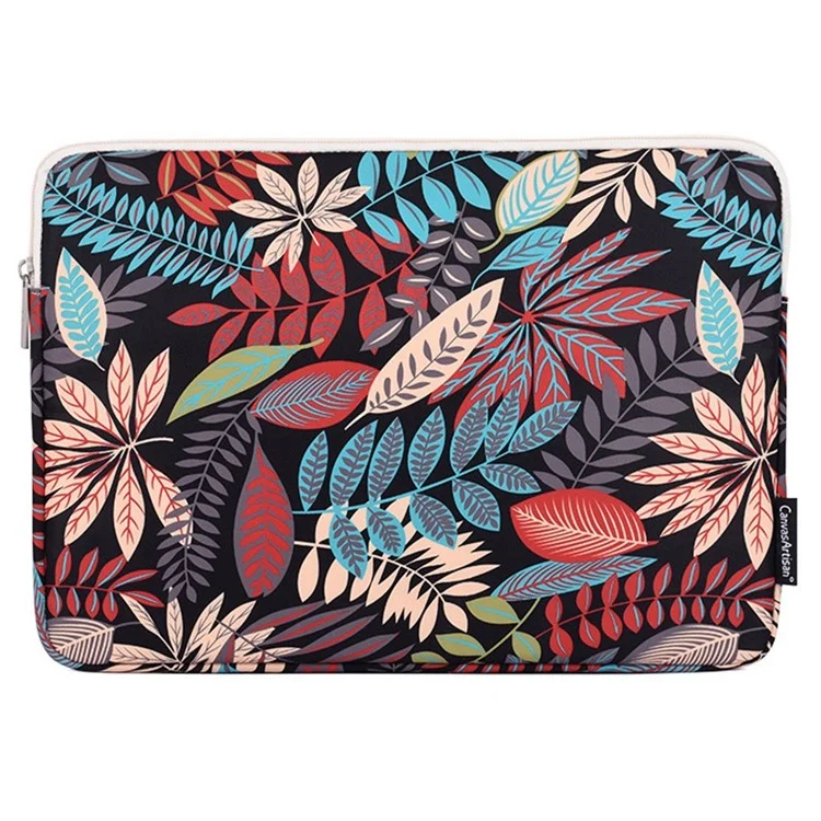 CANVASARTISAN 12-inch Laptop Shockproof Carrying Bag Colorful Leaves Print Notebook Protective Sleeve - H30-01