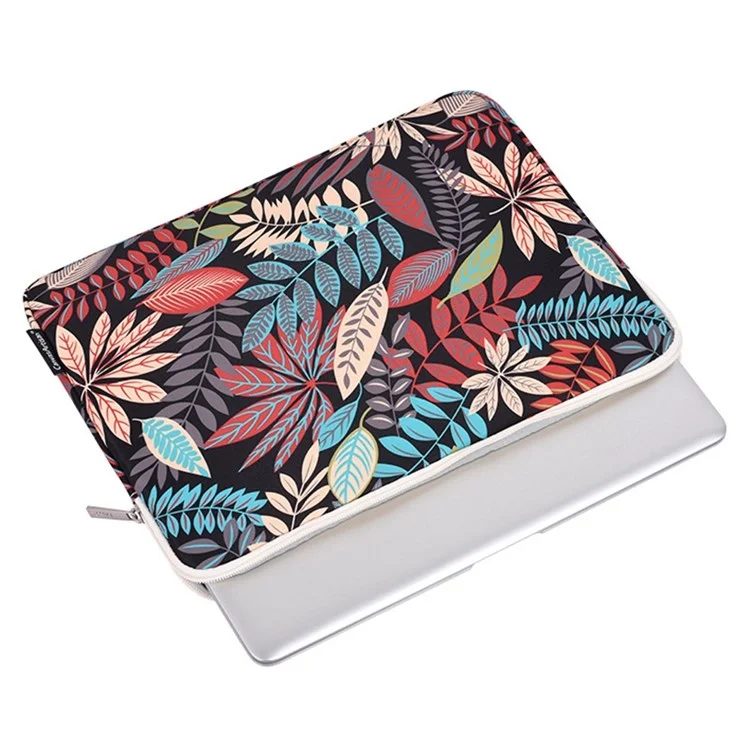 CANVASARTISAN 12-inch Laptop Shockproof Carrying Bag Colorful Leaves Print Notebook Protective Sleeve - H30-01
