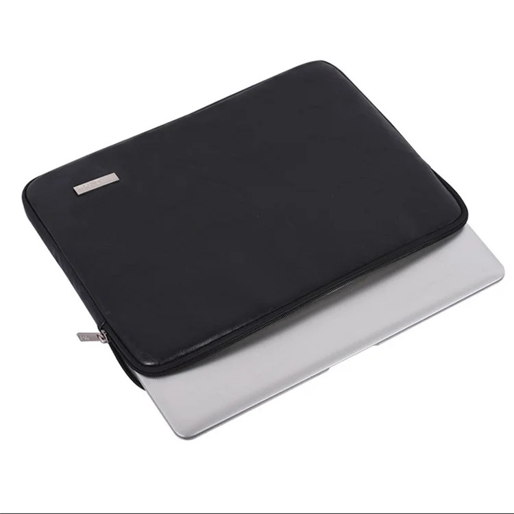 CANVASARTISAN  L38-T0311 Anti-Scratch Sleeve Bag for 13 inch PU Leather Laptops Carry Case Portable Slim Case with Small Bag - Black