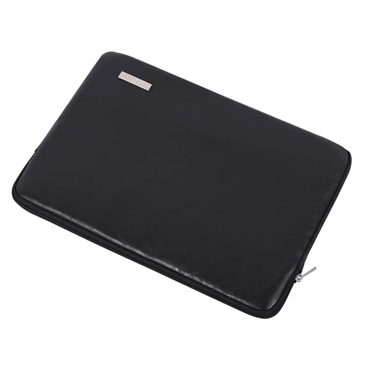 CANVASARTISAN  L38-T0311 PU Leather Sleeve Bag for 11 inch Laptops Anti-Scratch Carry Case Notebook Portable Slim Case with Small Bag - Black