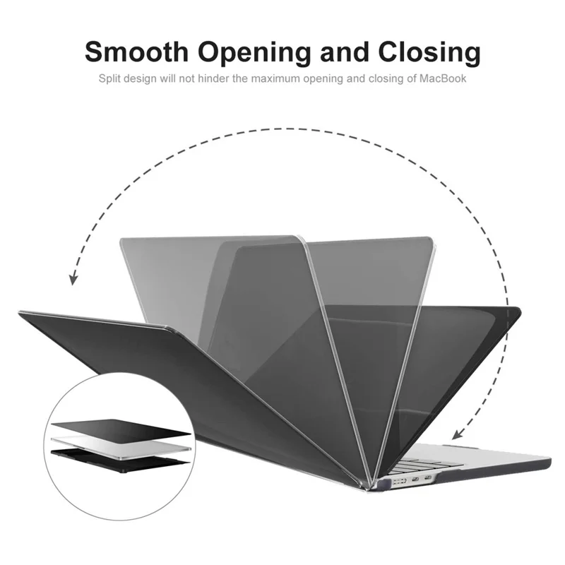 ENKAY HAT PRINCE Matte Laptop Hoes voor MacBook Air 13 inch (2025) / (2024) A2681 (M2) / A3113 (M3) / (2022) (EU) Cover met TPU Folie - Cyaan