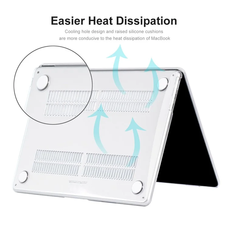 ENKAY HAT PRÍNCIPE para MacBook Air 13 pulgadas (2024) A2681 (M2) / A3113 (M3) / (2022) Cubierta de shell protectora de PC cristalina frontal y trasera - Transparente