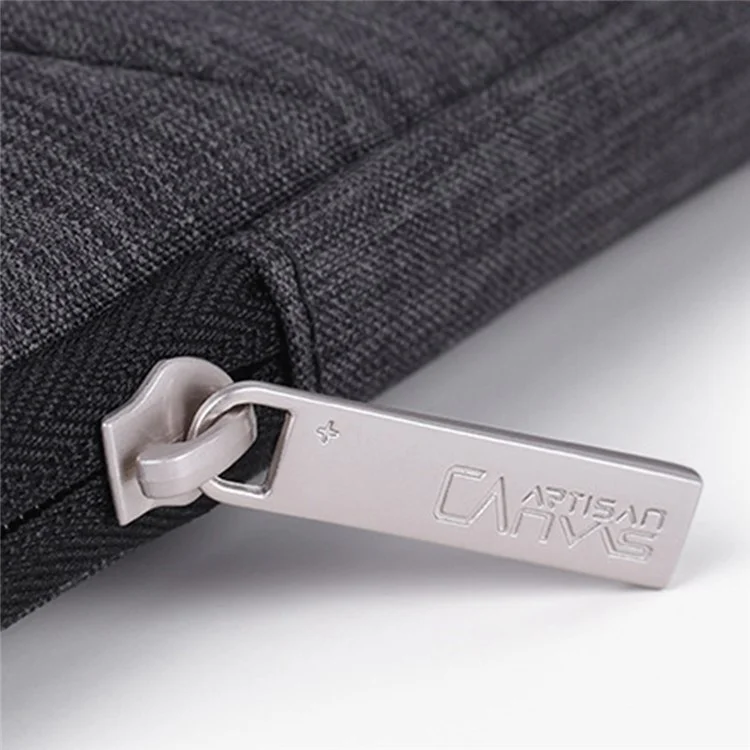 CANVASARTISAN L2-08 11-inch Notebook Sac de transport antichoc Sac étanche pour ordinateur portable avec fermeture éclair (avec poignée) - Noir