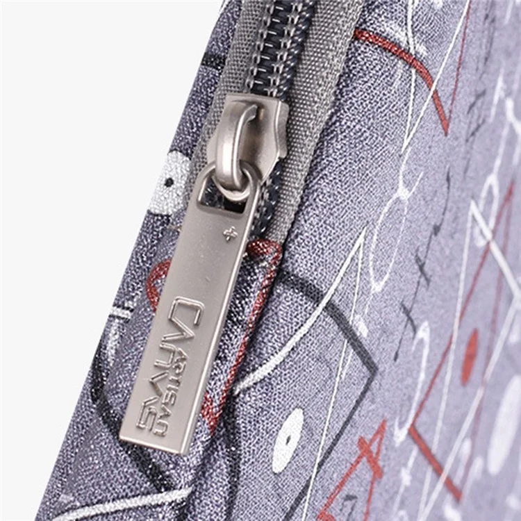 CANVASARTISAN H26-01 12-inch Laptop Geometric Print Soft Lining Carrying Bag Notebook Protective Sleeve