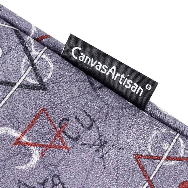 CANVASARTISAN H26-01 12-inch Laptop Geometric Print Soft Lining Carrying Bag Notebook Protective Sleeve