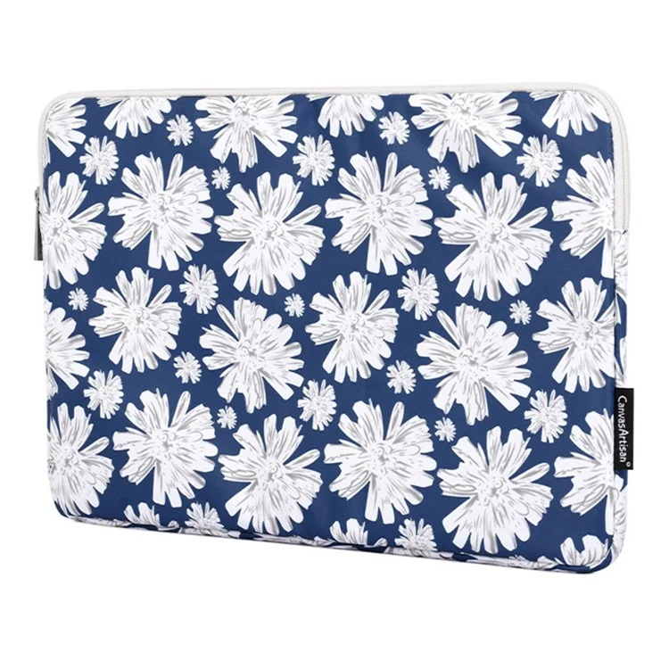 CANVASARTISAN H34-01 12-inch Laptop Flower Print Soft Lining Carrying Bag Notebook Zipper Pouch
