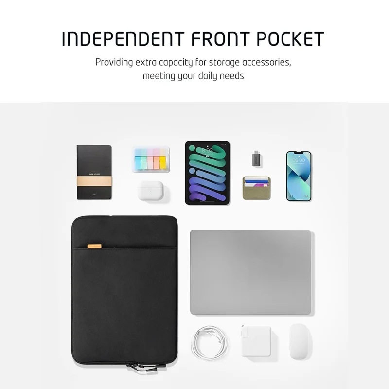 VALUEWIN VL025 13 Inch Multifunction Notebook Computer Slim Sleeve Case Laptop Carrying Bag for MacBook - Grey