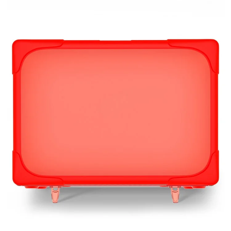Laptop Case for MacBook Air 13 inch (2025) / (2024) / (2022) A2681 Protective Case Notebook Computer Anti-Scratch Cover with Stand - Red