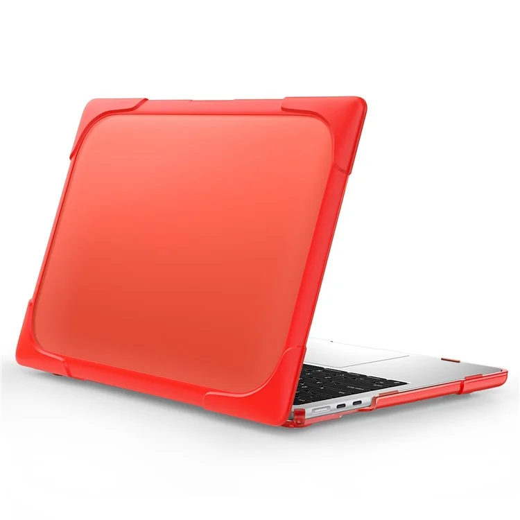 Laptop Case for MacBook Air 13 inch (2025) / (2024) / (2022) A2681 Protective Case Notebook Computer Anti-Scratch Cover with Stand - Red