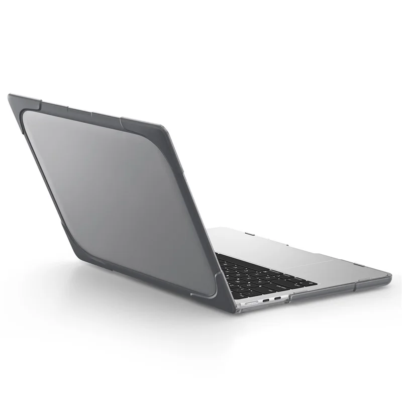 Laptop Case for MacBook Air 13 inch (2026) A3449 / (2025) A3240 / (2024) A3113 / (2022) A2681 Protective Case Notebook Computer Anti-Scratch Cover with Stand - Grey