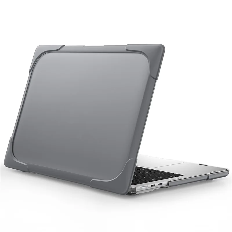 Laptop Case for MacBook Air 13 inch (2026) A3449 / (2025) A3240 / (2024) A3113 / (2022) A2681 Protective Case Notebook Computer Anti-Scratch Cover with Stand - Grey