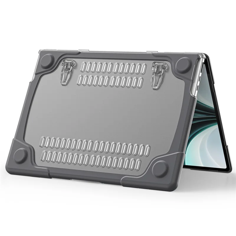 Laptop Case for MacBook Air 13 inch (2026) A3449 / (2025) A3240 / (2024) A3113 / (2022) A2681 Protective Case Notebook Computer Anti-Scratch Cover with Stand - Grey