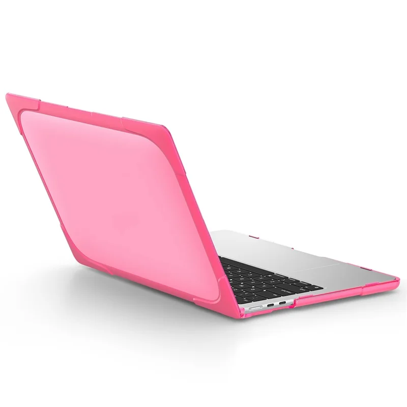 Laptop Case for MacBook Air 13 inch (2026) A3449 / (2025) A3240 / (2024) A3113 / (2022) A2681 Protective Case Notebook Computer Anti-Scratch Cover with Stand - Rose