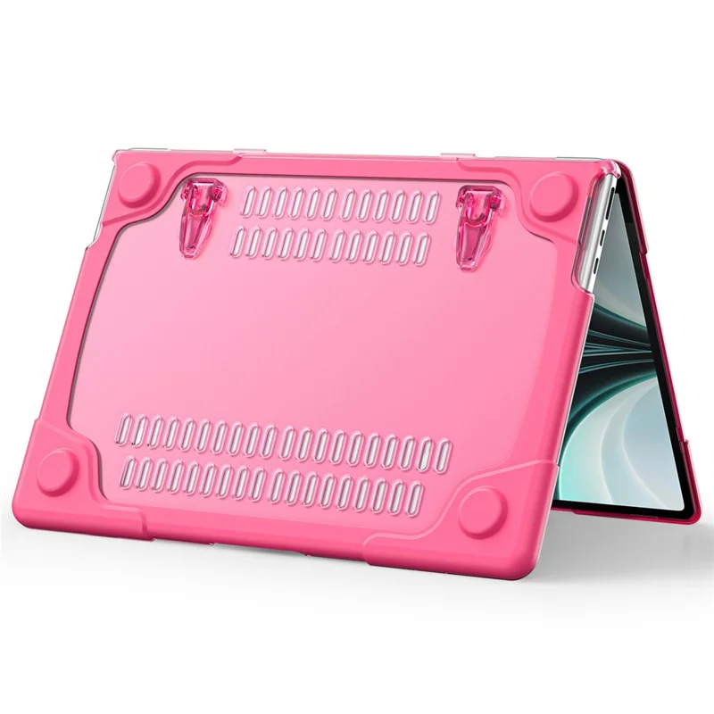Laptop Case for MacBook Air 13 inch (2026) A3449 / (2025) A3240 / (2024) A3113 / (2022) A2681 Protective Case Notebook Computer Anti-Scratch Cover with Stand - Rose