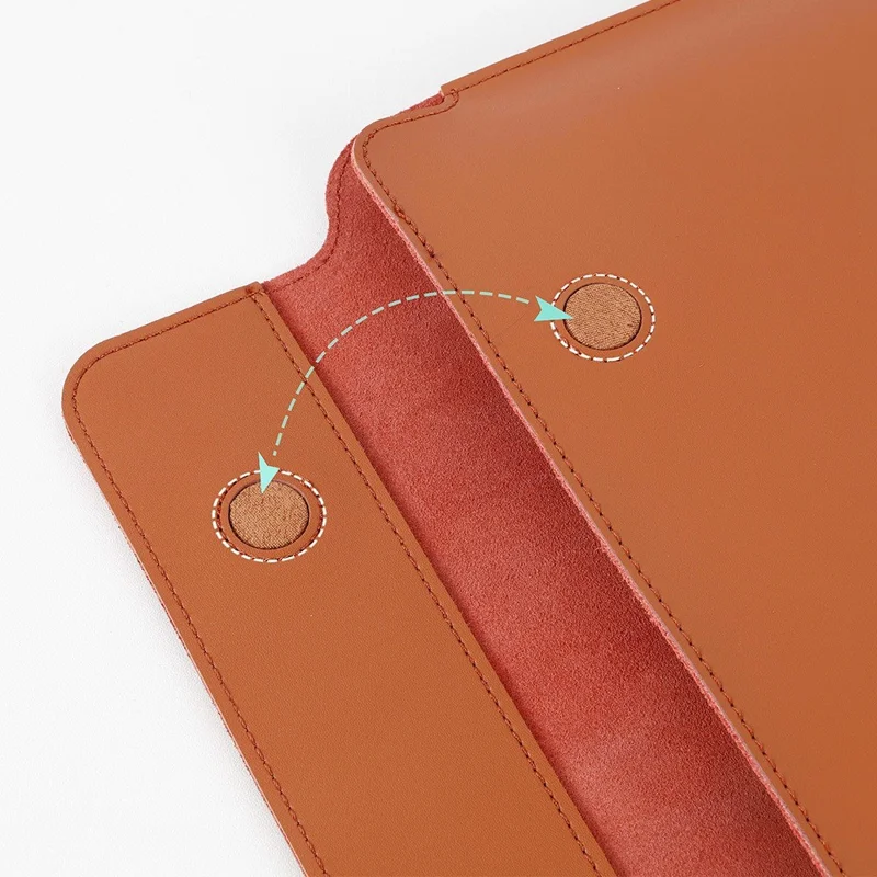 SS07 Laptop Sleeve for Microsoft Surface Go 1 / 2 / 3, Cowhide Leather Case Water Resistant Notebook Computer Carrying Bag - Black