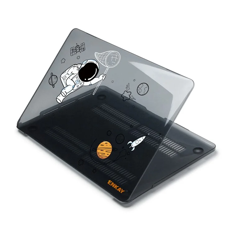 Enkay Hat Prince Para MacBook Pro 13 Pulgadas (2020) A2251 / A2289 / A2338 (versión de la Ue) Cubierta Protectora de la Computadora Portátil de la Computadora Portátil Con Película de Teclado TPU + Enchufes Anti-polvo - Astronauta No.2