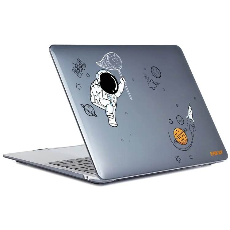 ENKAY HAT PRINCE Protective Case for MacBook Pro 15 inch (2016) A1707 / A1990 (US Version) Astronaut Pattern Anti-Drop Case with TPU Keyboard Film + Dust-Proof Plugs - Astronaut No.2