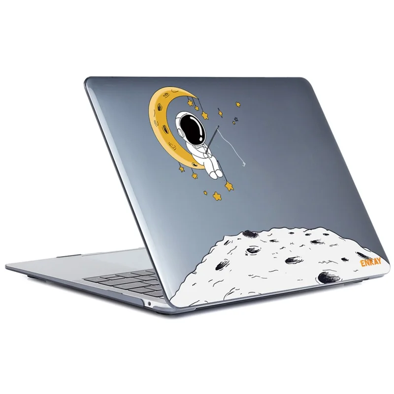 ENKAY HAT PRINCE For MacBook Pro 13 inch (2019) A2159 / (2016-2017) A1706 / (2018-2019) A1989 (EU Version) Astronaut Pattern Anti-Drop Case with TPU Keyboard Cover + Dust-Proof Plugs - Astronaut No.3