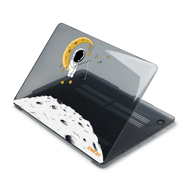 ENKAY HAT PRINCE For MacBook Pro 13 inch (2019) A2159 / (2016-2017) A1706 / (2018-2019) A1989 (EU Version) Astronaut Pattern Anti-Drop Case with TPU Keyboard Cover + Dust-Proof Plugs - Astronaut No.3