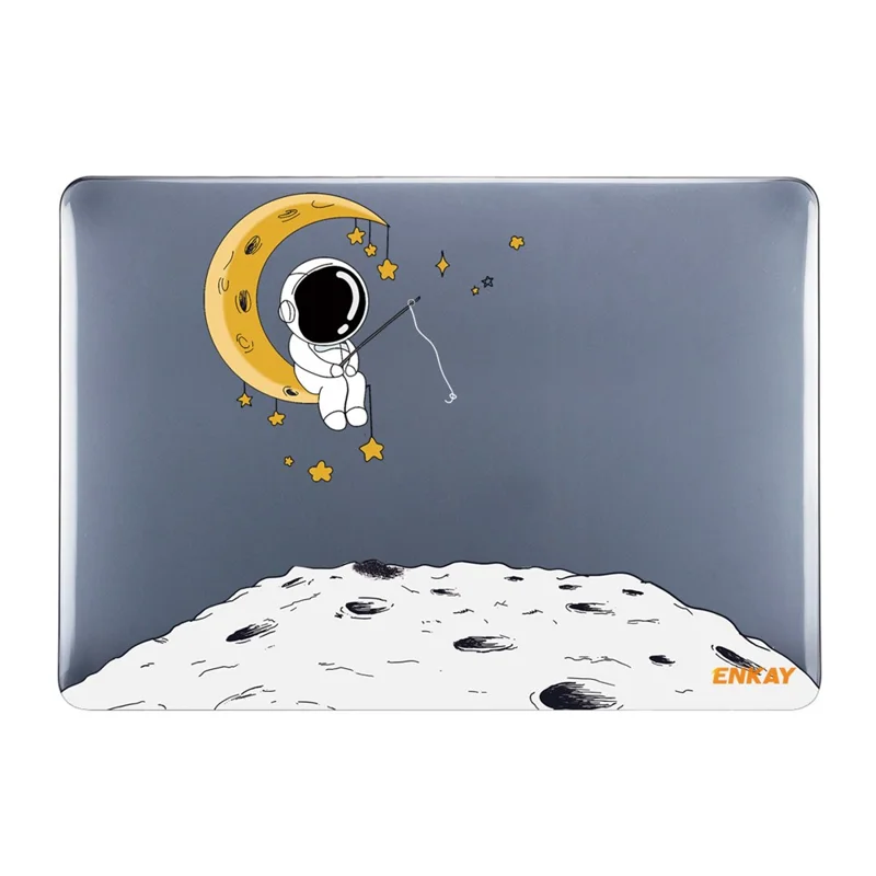 ENKAY HAT PRINCE For MacBook Pro 13 inch (2019) A2159 / (2016-2017) A1706 / (2018-2019) A1989 (EU Version) Astronaut Pattern Anti-Drop Case with TPU Keyboard Cover + Dust-Proof Plugs - Astronaut No.3