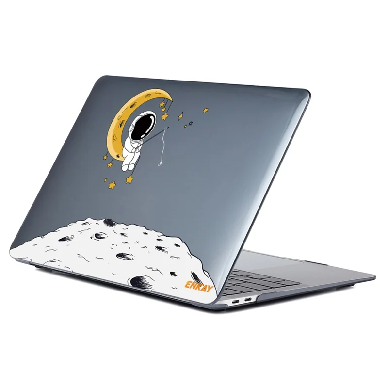 ENKAY HAT PRINCE For MacBook Pro 13 inch (2019) A2159 / (2016-2017) A1706 / (2018-2019) A1989 (EU Version) Astronaut Pattern Anti-Drop Case with TPU Keyboard Cover + Dust-Proof Plugs - Astronaut No.3