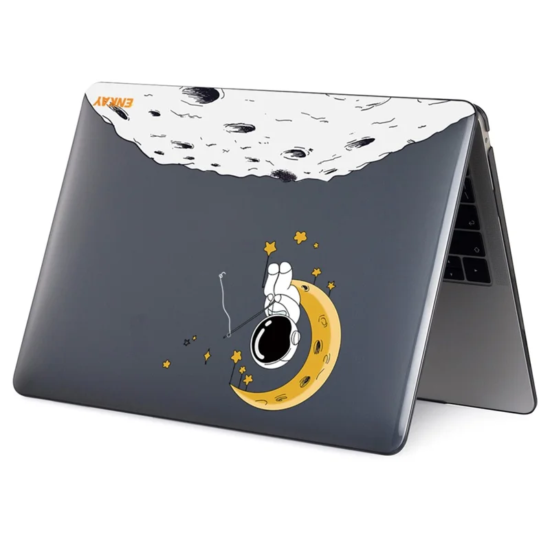 ENKAY HAT PRINCE For MacBook Pro 13 inch (2019) A2159 / (2016-2017) A1706 / (2018-2019) A1989 (EU Version) Astronaut Pattern Anti-Drop Case with TPU Keyboard Cover + Dust-Proof Plugs - Astronaut No.3