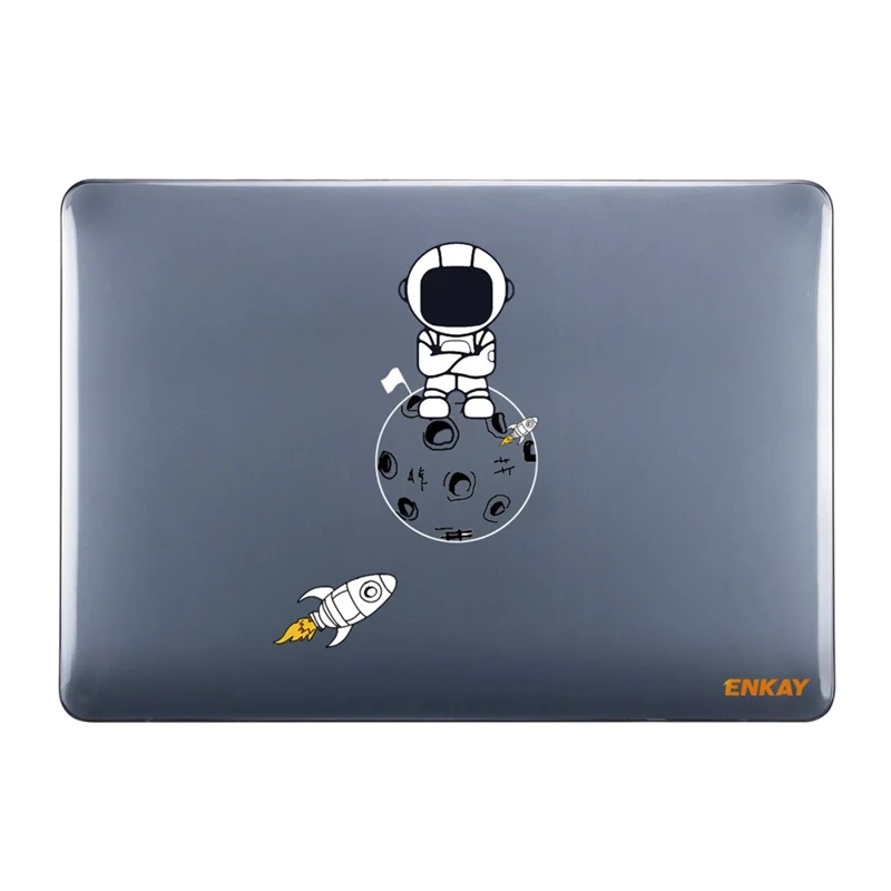 ENKAY HAT PRINCE For MacBook Pro 13 inch (2019) A2159 / (2016-2017) A1706 / (2018-2019) A1989 (EU Version) Astronaut Pattern Anti-Drop Case with TPU Keyboard Cover + Dust-Proof Plugs - Astronaut No.4
