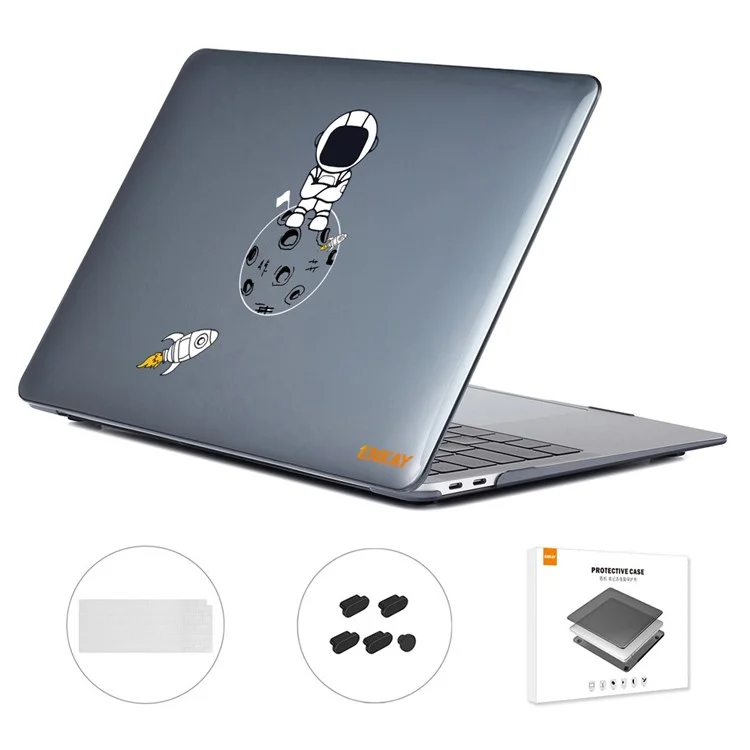 Enkay Hat Prince Per MacBook Air 13 Pollici (2020) A2179 / A2337 (versione Statunitense) Custodia Per Laptop Anti-scratch di Astronauta Con Copertina Tastiera TPU + Spine a Prova di Polvere - Astronauta n. 4