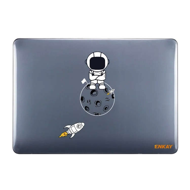 ENKAY HAT PRINCE For MacBook Pro 13 inch (2020) A2251 / A2289 / A2338 (US Version) Protective Cover Astronaut Pattern Anti-Scratch Laptop Case with TPU Keyboard Film + Dust-Proof Plugs - Astronaut No.4