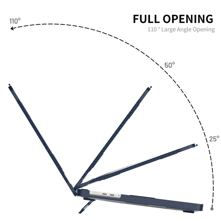 Enkay Hat Prince Anti-srcratch Case Delgado Para MacBook Pro de 16 Pulgadas (2021) A2485 (versión Estadounidense) Case de la Computadora Portátil a Prueba de Choque Cubierta Protectora Con Película de Teclado TPU + Enchufes a Prueba de Polvo - Azul